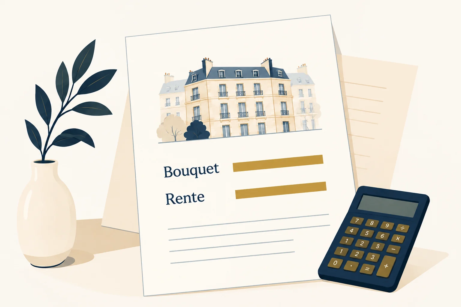Étude de votre logement et des possibilités de bouquet et de rente.